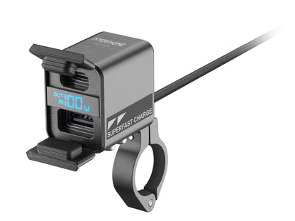 Interphone USB a USB-C 100W obousměrná zásuvka - nabíječka na motorku
