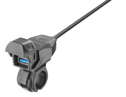 Nabíjačka Interphone na riadidlá motocykla-USB-A