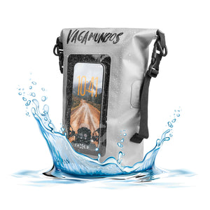 Voděodolný vak FIXED Float Bag s kapsou pro mobilní telefon 3L Vandrácký Speciál, šedý