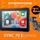Interfón displej SYNC70 ESSENTIAL-Apple CarPlay a Android Auto pre motocykle