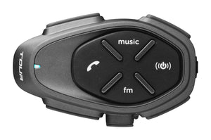 Bluetooth handsfree pre uzavreté a otvorené prilby CellularLine Interphone TOUR HD, Single Pack