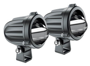 Sada prídavného LED osvetlenia Interphone do hmly pre motocykle, 2 x 10W, čierne